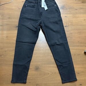 Curvy mom jeans American Eagle Outfitters High Rise Black Jeans